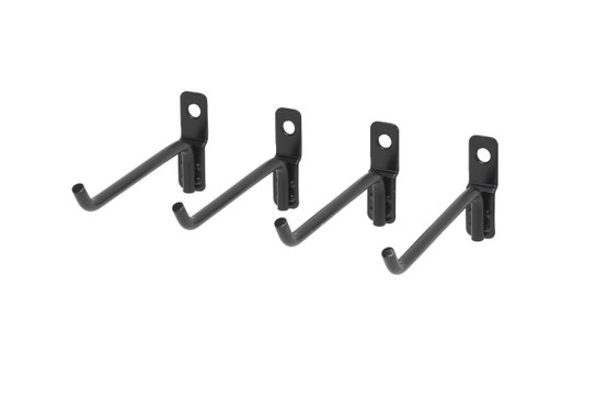 OmniWall Medium Wire Hooks (4 Pack)-Black