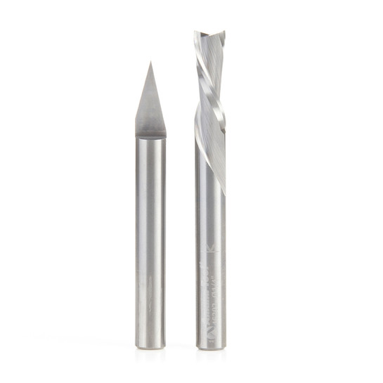 Amana Tool AMS-293 2-Pc CNC General Purpose Set, 1/4 Inch Shank