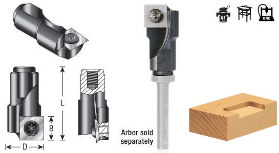 RC-55248 Insert Carbide Mortising Screw Cutter