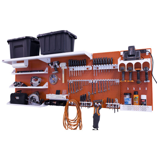 OmniWall Weekend Warrior Ultimate Tool Kit- Panel Color: Orange Accessory Color: White