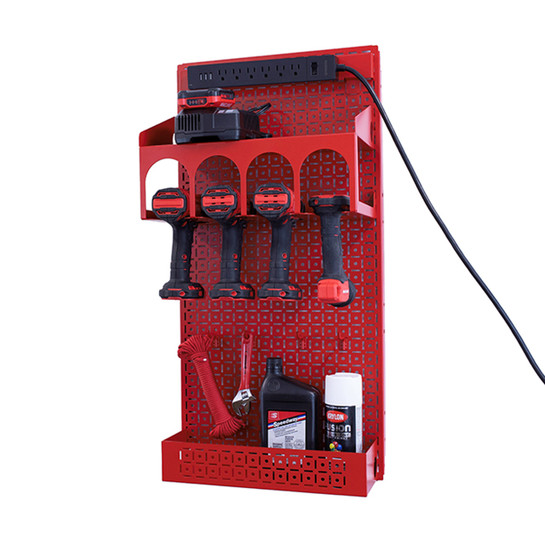 OmniWall Power Tool Kit- Panel Color: Red Accessory Color: Red