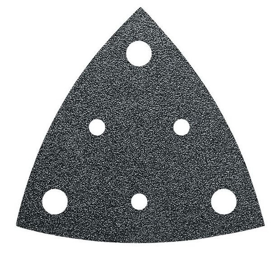 FEIN 63717111014 MultiMaster Triangle-Shaped Vacuum Hook & Loop Sanding Sheets, 100-grit (50 pack)