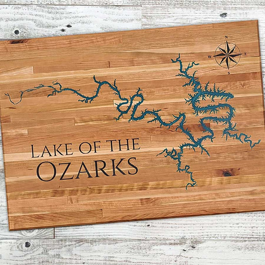 Mapa do Lago dos Ozarks Planos CNC descarregáveis, descarregáveis e personalizáveis