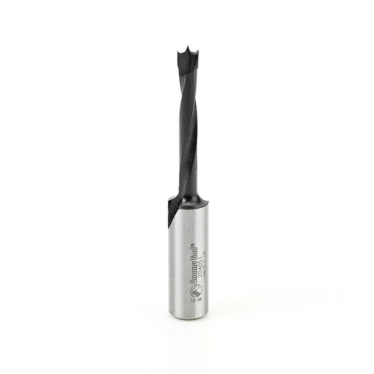 Amana Tool 204051 Carbide Tipped Brad Point Boring Bit R/H 5.1mm D x 70mm Long x 10mm SHK