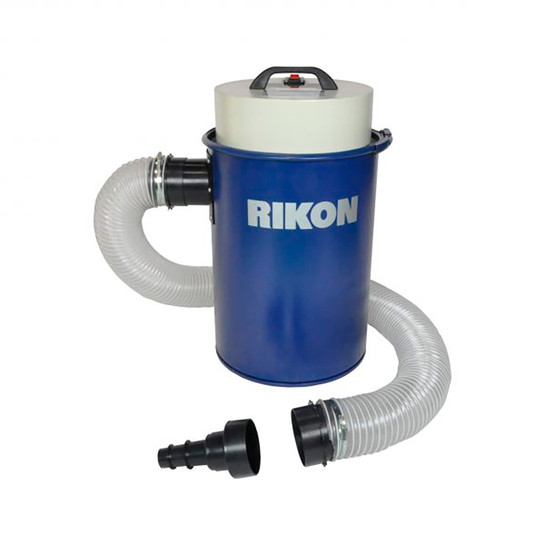 Rikon 63-110 Dust Extractor with Fittings and Wall Mount, 12 Gallon Capacity