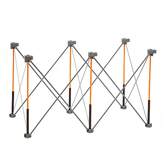 Bora CK6S Centipede 2x4 Feet Work Stand and Portable Table | Sawhorse Support with Folding, Collapsible Steel Legs