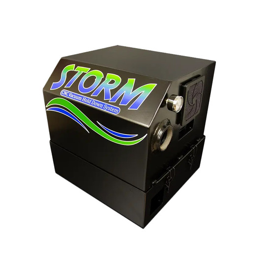 Black Box Vac BBV-SVP-2 Storm Vacuum System for CNC Routers, Single Phase 220v-230v @30 Amps, 2 Long Life High Performance Motors (Inline Filter NOT Included but recommended)