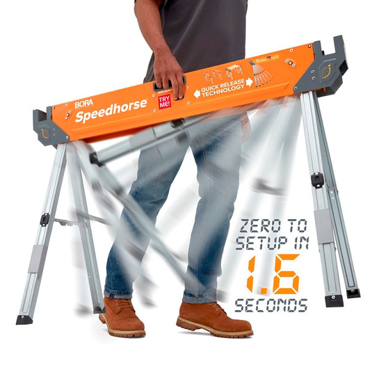 Bora PM-4500 Portamate Speedhorse - Ultimate Quick-Deploy Sawhorse