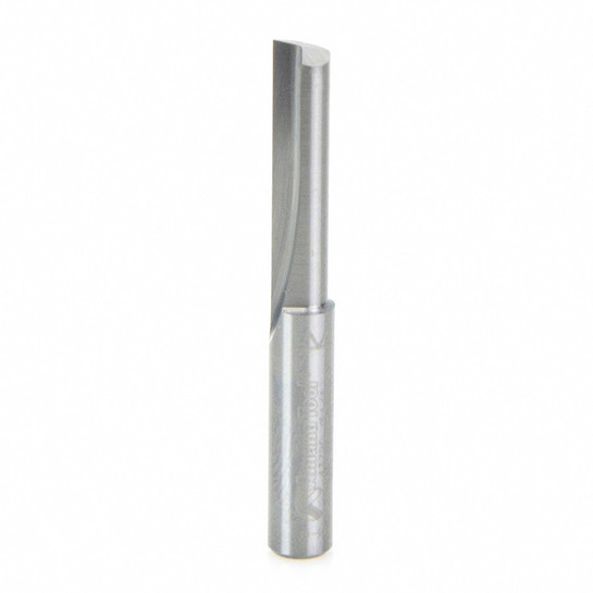 Amana Tool 43720 Solid Carbide Single Flute Straight Plunge High Production 1/4 D x 1 Inch CH x 1/4 SHK Router Bit