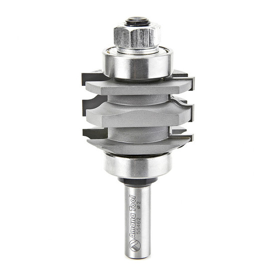 Amana Tool 55462 Carbide Tipped One Piece Ogee Stile & Rail 2 D x 1-9/32 CH x 7/32 R x 1/2 Inch SHK Router Bit