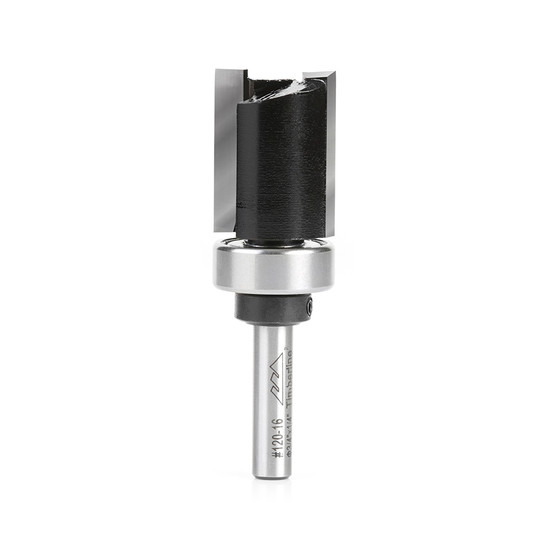 Timberline 120-16 Carbide Tipped Flush Trim Plunge Template 3/4 D x 1 Inch CH x 1/4 SHK w/ Upper Ball Bearing Router Bit