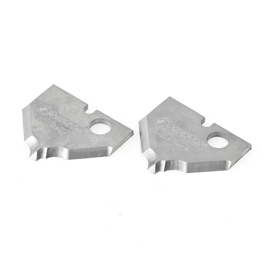 Amana Tool RCK-194 Pair of CNC Insert Replacement Knives 7.5 x 12 x 1.5mm for Multi Profile RC-2454