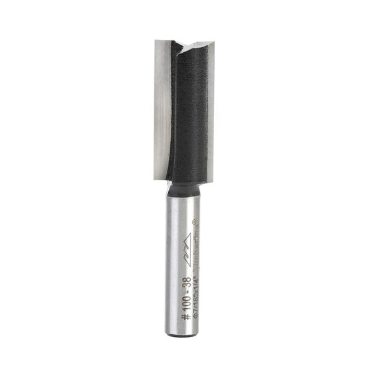 Timberline 100-38 Carbide Tipped Straight Plunge Economy 7/16 D x 1 Inch CH x 1/4 SHK Router Bit