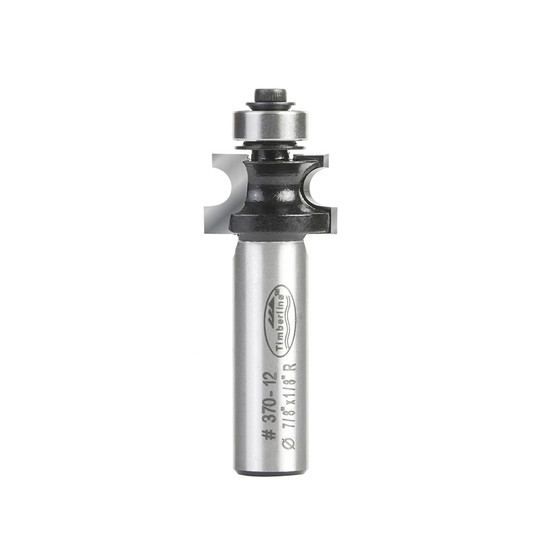 Timberline 370-12 Carbide Tipped Corner Round 1/8 R x 7/8 D x 9/16 CH x 1/2 Inch SHK Router Bit