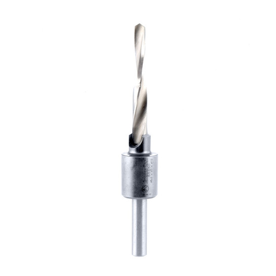 Amana Tool 55650 RTA Furniture Drill/Countersink Assembly 10mm D x 106mm Long x 7mm SHK