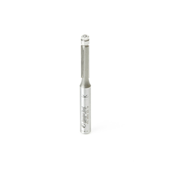 Amana Tool MR0103 Miniature 3/16 D Flush Trim with 3/16 D Ball Bearing x 3/4 CH x 1/4 Inch SHK Carbide Tipped Router Bit