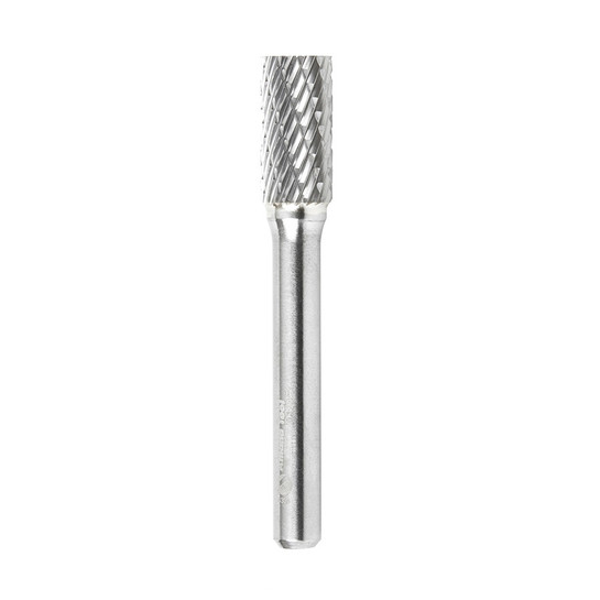 Amana Tool BURS-102 Cylindrical Shape SC Head 3/8 D x 3/4 CH x 1/4 SHK x 2-1/2 Inch Long Double Cut SA Burr Bit