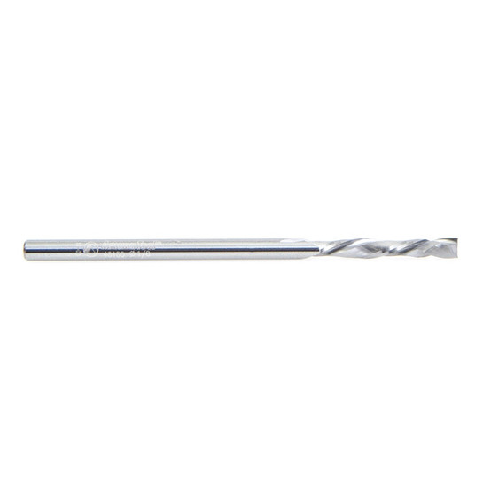 Amana Tool 46180 Solid Carbide Mini Spiral Compression 1/8 D x 13/16 CH x 1/8 SHK x 2-1/2 Inch Long Router Bit