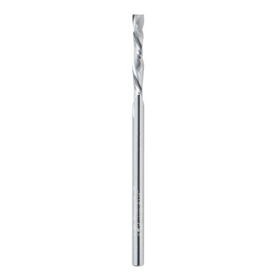 Amana Tool 46180 Solid Carbide Mini Spiral Compression 1/8 D x 13/16 CH x 1/8 SHK x 2-1/2 Inch Long Router Bit