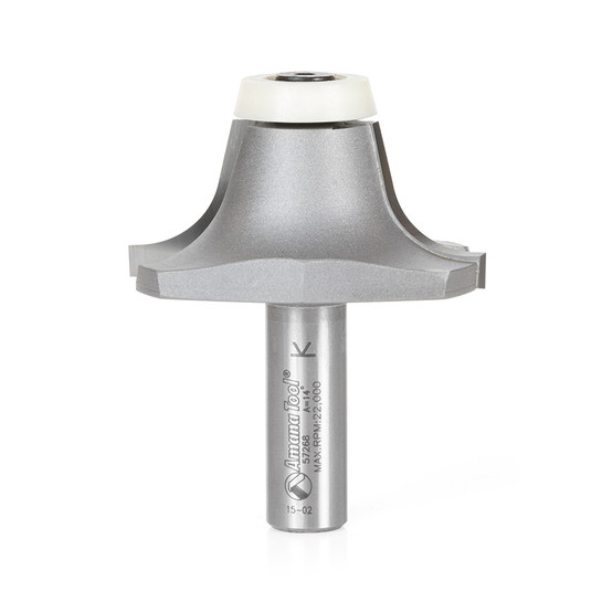 Amana Tool 57268 Carbide Tipped Undermount Bowl Solid Surface 2-3/16 Dia x 63/64 Cut Height x 14 Deg Angle x 1/2 Inch Shank Router Bit