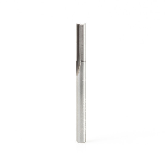 Amana Tool 45199 Solid Carbide Straight Plunge High Production 1/8 D x 7/16 CH x 1/8 SHK x 1-1/2 Inch Long Router Bit