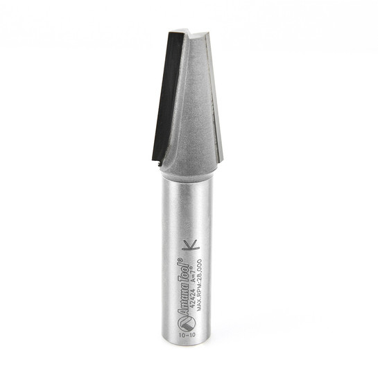 Amana Tool 42424 Carbide Tipped Patternmakers 7 Deg x 13/16 D x 1-1/4 CH x 1/2 Inch SHK Router Bit