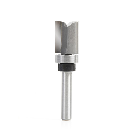 Amana Tool 45361 Carbide Tipped Flush Trim Plunge Template 9/16 D x 3/4 CH x 1/4 Inch SHK w/ Upper Ball Bearing Router Bit