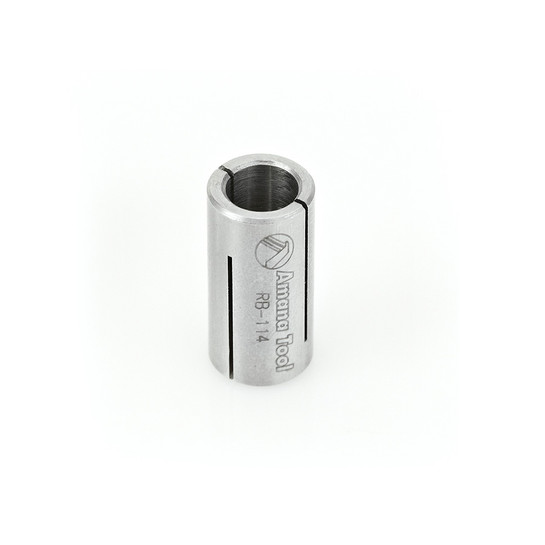 Amana Tool RB-114 High Precision Steel Router Collet Reducer 12mm Overall D x 8mm Inner D x 1 Inch Long