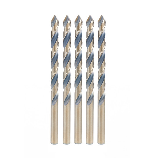 Amana Tool HSS1524 HSS Drill Bit 5 Pack 1/4 D x 2-7/16 CH x 1/4 Shank for Plastic