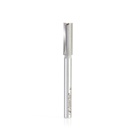 Amana Tool 45212-01 Carbide Tipped Straight Plunge High Production 9/32 D x 1 CH x 1/4 SHK x 3 Inch Long Router Bit