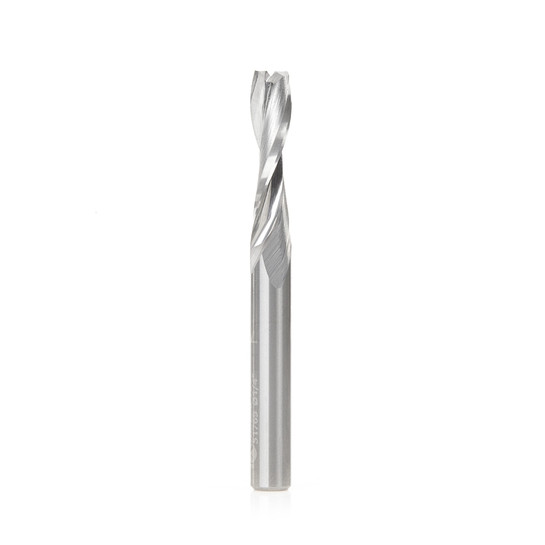 Amana Tool 51769 SC CNC Spiral Double O Flute, Plastic Cutting 1/4 Dia x 1 CH x 1/4 Shank x 2-1/2 Inch Long Up-Cut Router Bit