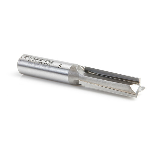 Amana Tool 45422-3US Carbide Tipped High Production 3 Deg Up-Shear Straight Plunge 1/2 D x 1-1/2 Inch CH x 1/2 SHK Router Bit