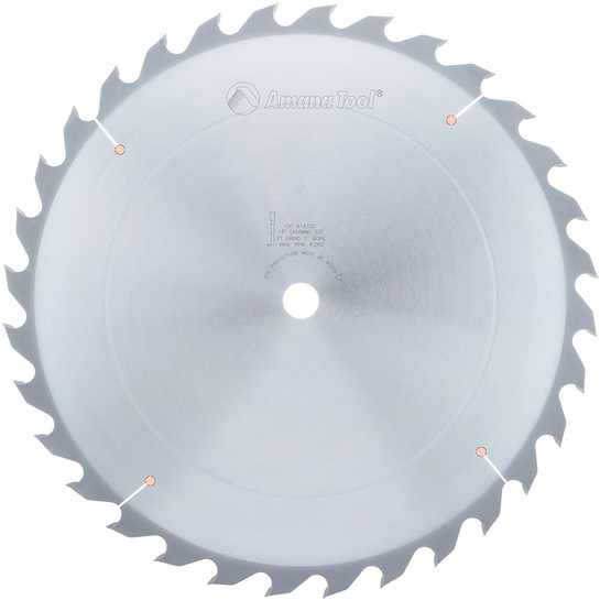 Amana Tool 618320 Carbide Tipped Ripping Standard 18 Inch D x 32T FT, 18 Deg, 1 Inch Bore, Circular Saw Blade