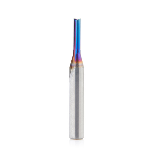 43600-K Solid Carbide Spektra___ Extreme Tool Life Coated Double Straight Flute Plastic Cutting 1/8 Dia x 1/2 x 1/4 Inch Shank