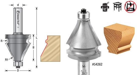 Handrail Router Bits #54262