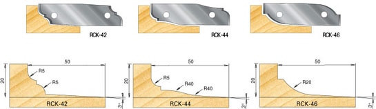 Insert Raised Panel Cutterhead - Replaceable Knives for 61260