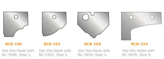 Par de cuchillas de recambio CNC multiperfil de metal duro