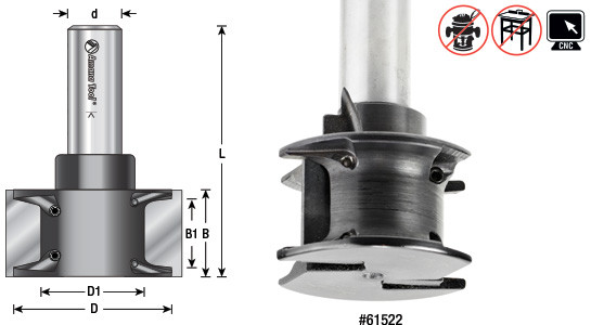 Concave CNC Insert Bit