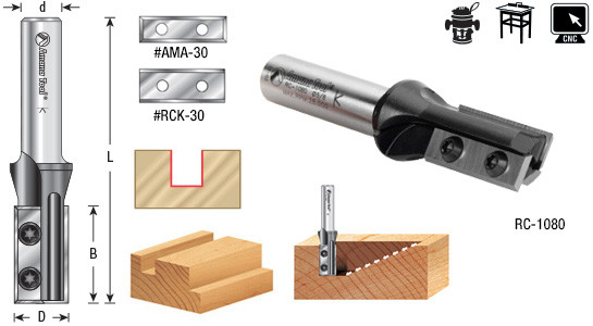 Insert Straight Router Bits-1/2 Inch shank