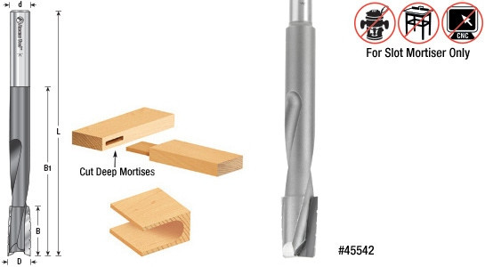 Up-Shear Bit Slot Mortiser Router Bit