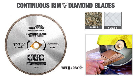 Continuous Rim Diamond Saw Blade