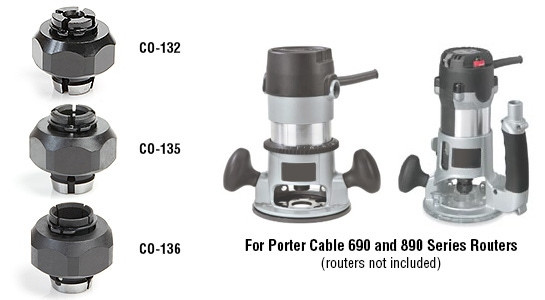 Router Collet Assembly for Porter Cable 690 and 890 Series Routers