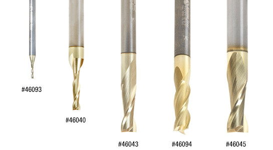 Composite Router Bits ZrN Coated - Amana Tools Cutting Tech