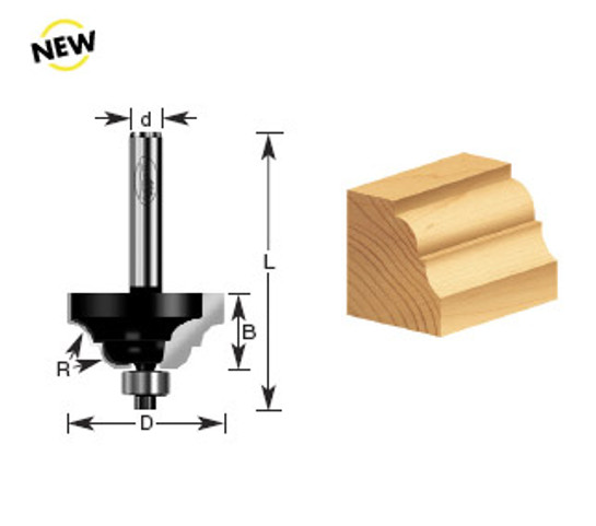 Double Roman Ogee Router Bits - Economy