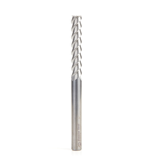 Amana Tool 51824 CNC Solid Carbide Aluminum and Acrylic Cutting 55 Deg Helix End Mill 8mm Dia x 45mm Cut Height x 8mm Inch Shank x 3 Flute