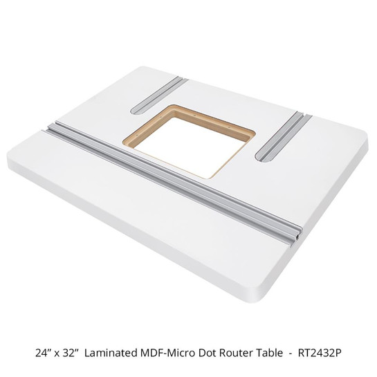 Woodpeckers RT2432P 24 x 32 Laminated MDF-Micro Dot Router Table