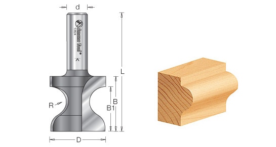 Ogee Edge Window Sill Router Bits - 2 Flute Craftsmanship
