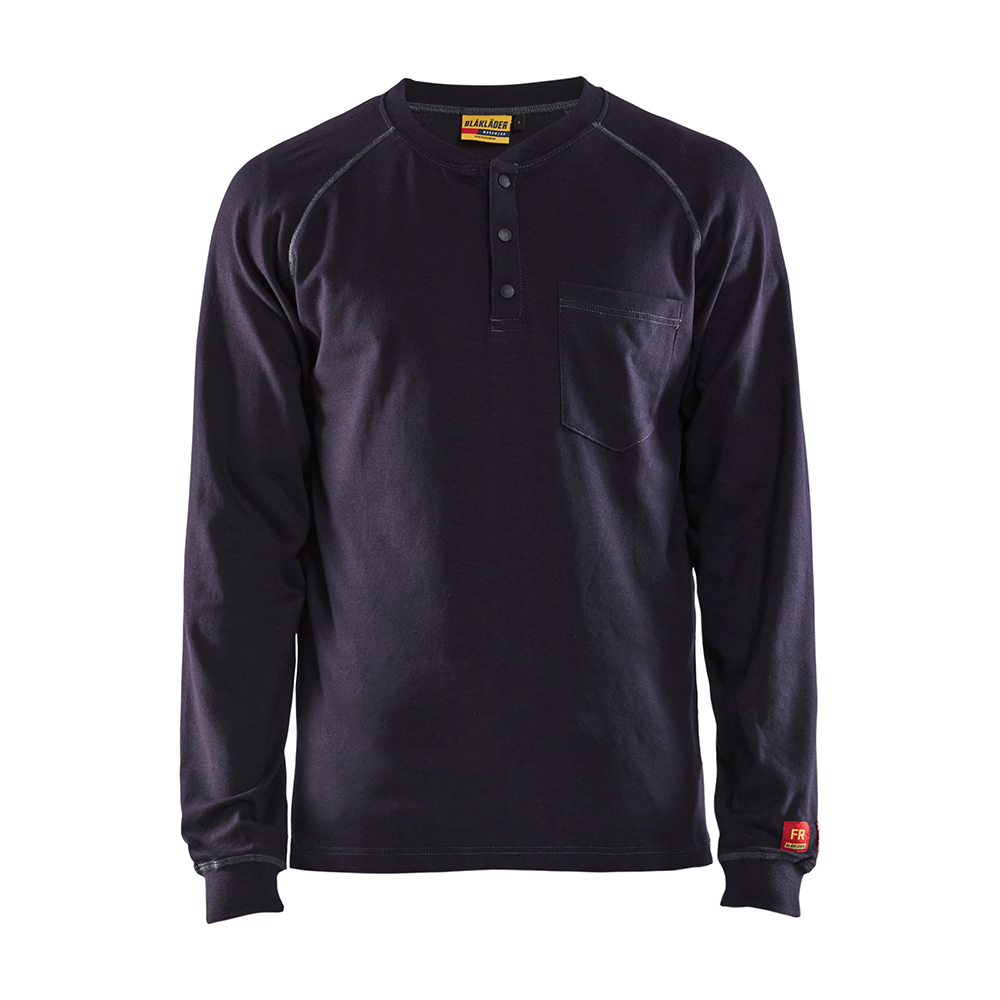 Blaklader FR Henley (13cal) - Navy Blue - Size: 4XL