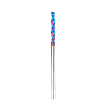 Amana Tool 46180-K-M CNC SC Spektra Extreme Tool Life Coated Compression Spiral 3mm D x 21mm CH x 3mm SHK x 64mm Long Router Bit