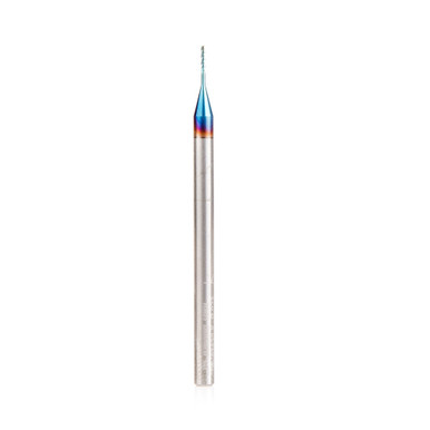 Amana Tool 51629-K SC Spektra Extreme Tool Life Coated Spiral Plunge 0.023 Dia x 1/8 CH x 1/8 SHK 2 Inch Long Up-Cut Router Bit